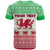 Custom Wales Christmas T Shirt Nadolig Llawen Welsh Dragon - Wonder Print Shop