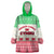 Custom Wales Christmas Wearable Blanket Hoodie Nadolig Llawen Welsh Dragon - Wonder Print Shop