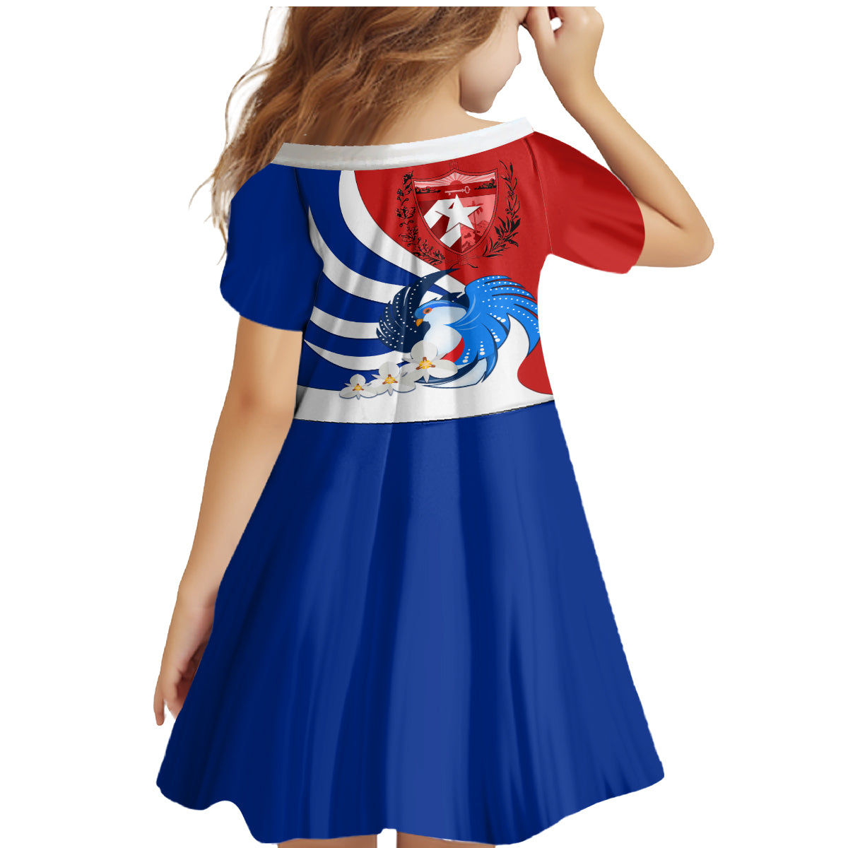 Cuba Liberation Day Family Matching Mermaid Dress and Hawaiian Shirt Patria o Muerte Venceremos Tocororo With White Mariposa - Wonder Print Shop