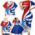 Cuba Liberation Day Family Matching Short Sleeve Bodycon Dress and Hawaiian Shirt Patria o Muerte Venceremos Tocororo With White Mariposa - Wonder Print Shop
