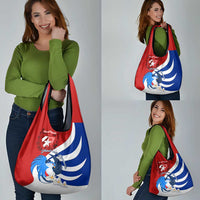 Cuba Liberation Day Grocery Bag Patria o Muerte Venceremos Tocororo With White Mariposa