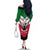 Sudan Independence Day Family Matching Off Shoulder Long Sleeve Dress and Hawaiian Shirt Sudanese Secretary Bird - Wonder Print Shop