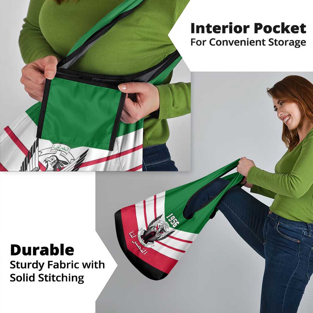 Sudan Independence Day Grocery Bag Sudanese Secretary Bird