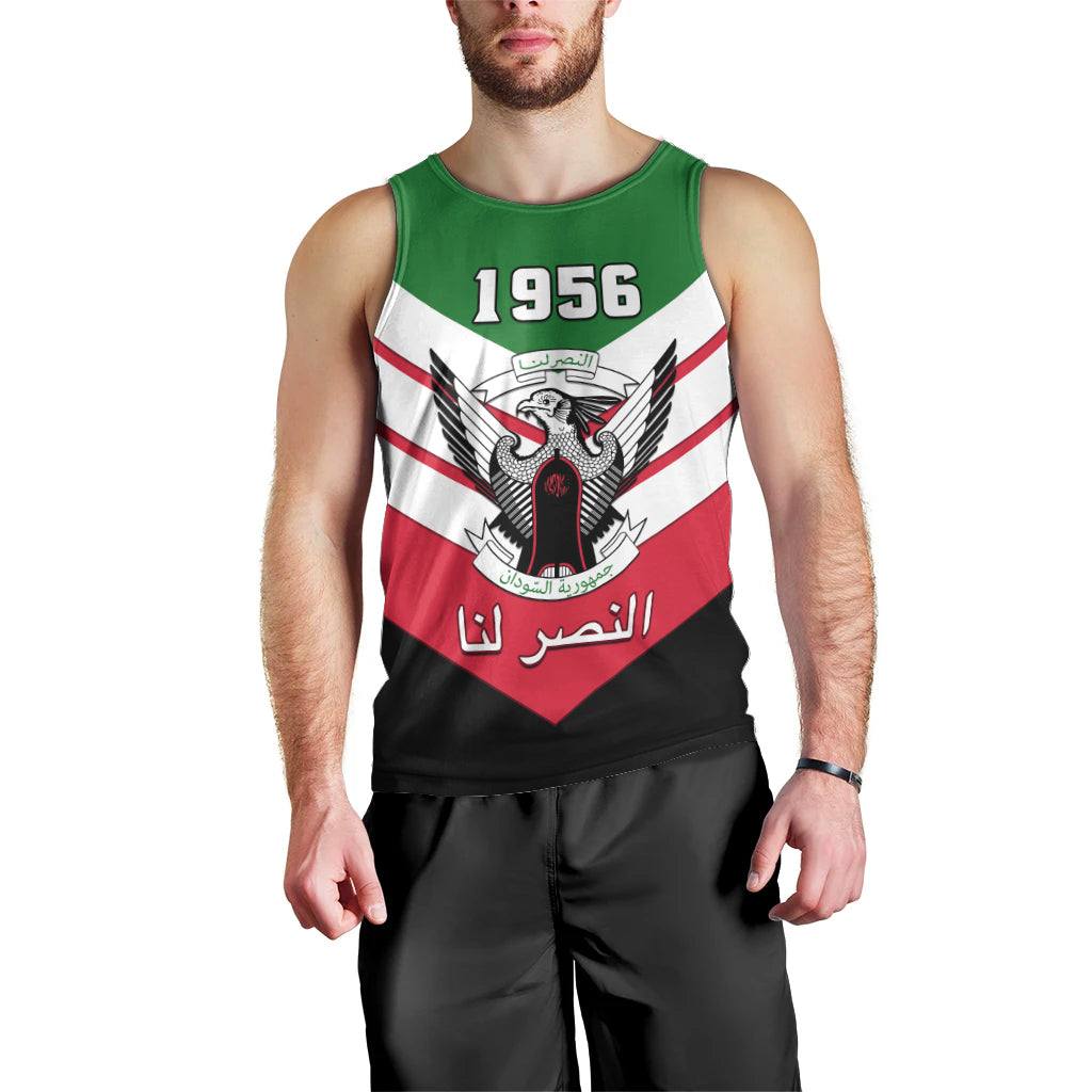 Sudan Independence Day Men Tank Top Sudanese Secretary Bird - Wonder Print Shop