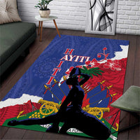 Haiti Le Marron Inconnu Area Rug Dashiki Mix Polynesian Pattern - Wonder Print Shop