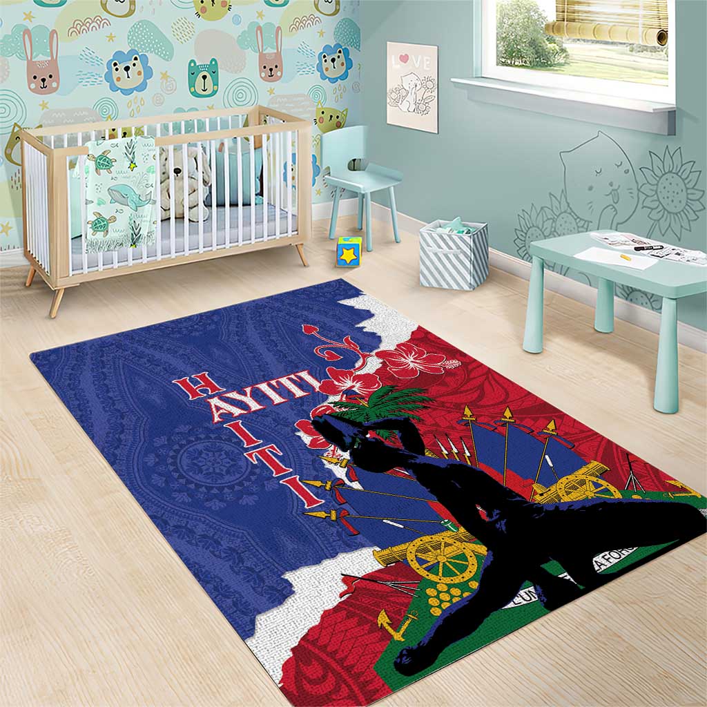 Haiti Le Marron Inconnu Area Rug Dashiki Mix Polynesian Pattern - Wonder Print Shop