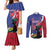 Personalised Haiti Le Marron Inconnu Couples Matching Mermaid Dress and Long Sleeve Button Shirt Dashiki Mix Polynesian Pattern