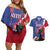 Personalised Haiti Le Marron Inconnu Couples Matching Off Shoulder Short Dress and Hawaiian Shirt Dashiki Mix Polynesian Pattern - Wonder Print Shop