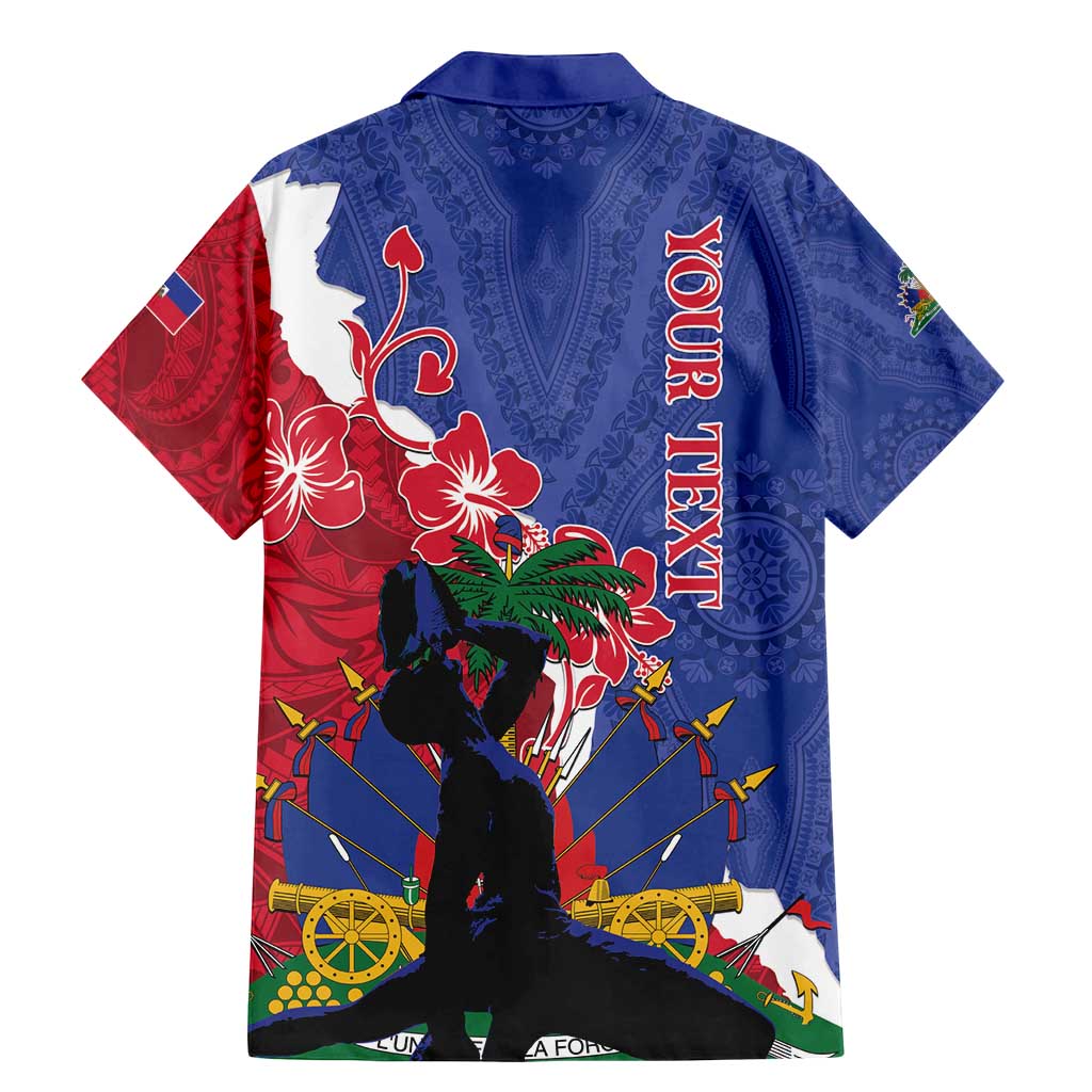 Personalised Haiti Le Marron Inconnu Family Matching Mermaid Dress and Hawaiian Shirt Dashiki Mix Polynesian Pattern - Wonder Print Shop