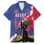 Personalised Haiti Le Marron Inconnu Family Matching Off The Shoulder Long Sleeve Dress and Hawaiian Shirt Dashiki Mix Polynesian Pattern - Wonder Print Shop