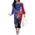 Personalised Haiti Le Marron Inconnu Family Matching Off The Shoulder Long Sleeve Dress and Hawaiian Shirt Dashiki Mix Polynesian Pattern - Wonder Print Shop