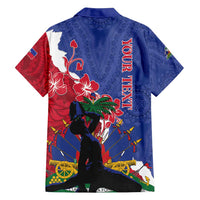 Personalised Haiti Le Marron Inconnu Family Matching Tank Maxi Dress and Hawaiian Shirt Dashiki Mix Polynesian Pattern - Wonder Print Shop