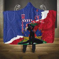 Haiti Le Marron Inconnu Hooded Blanket Dashiki Mix Polynesian Pattern