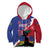 Personalised Haiti Le Marron Inconnu Kid Hoodie Dashiki Mix Polynesian Pattern - Wonder Print Shop