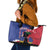 Haiti Le Marron Inconnu Leather Tote Bag Dashiki Mix Polynesian Pattern - Wonder Print Shop