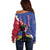 Personalised Haiti Le Marron Inconnu Off Shoulder Sweater Dashiki Mix Polynesian Pattern - Wonder Print Shop