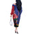Personalised Haiti Le Marron Inconnu Off The Shoulder Long Sleeve Dress Dashiki Mix Polynesian Pattern - Wonder Print Shop