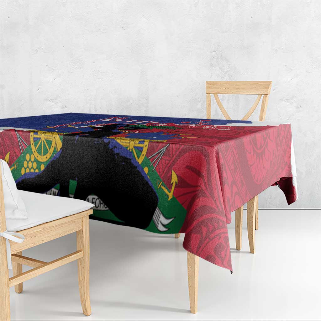 Haiti Le Marron Inconnu Tablecloth Dashiki Mix Polynesian Pattern - Wonder Print Shop