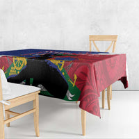 Haiti Le Marron Inconnu Tablecloth Dashiki Mix Polynesian Pattern - Wonder Print Shop