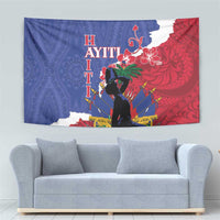 Haiti Le Marron Inconnu Tapestry Dashiki Mix Polynesian Pattern - Wonder Print Shop