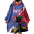 Personalised Haiti Le Marron Inconnu Wearable Blanket Hoodie Dashiki Mix Polynesian Pattern - Wonder Print Shop