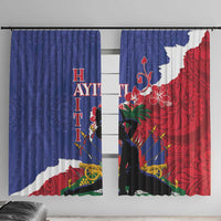 Haiti Le Marron Inconnu Window Curtain Dashiki Mix Polynesian Pattern - Wonder Print Shop