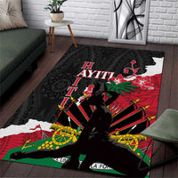 Ayiti Neg Marron Area Rug Dashiki Mix Polynesian Pattern - Wonder Print Shop