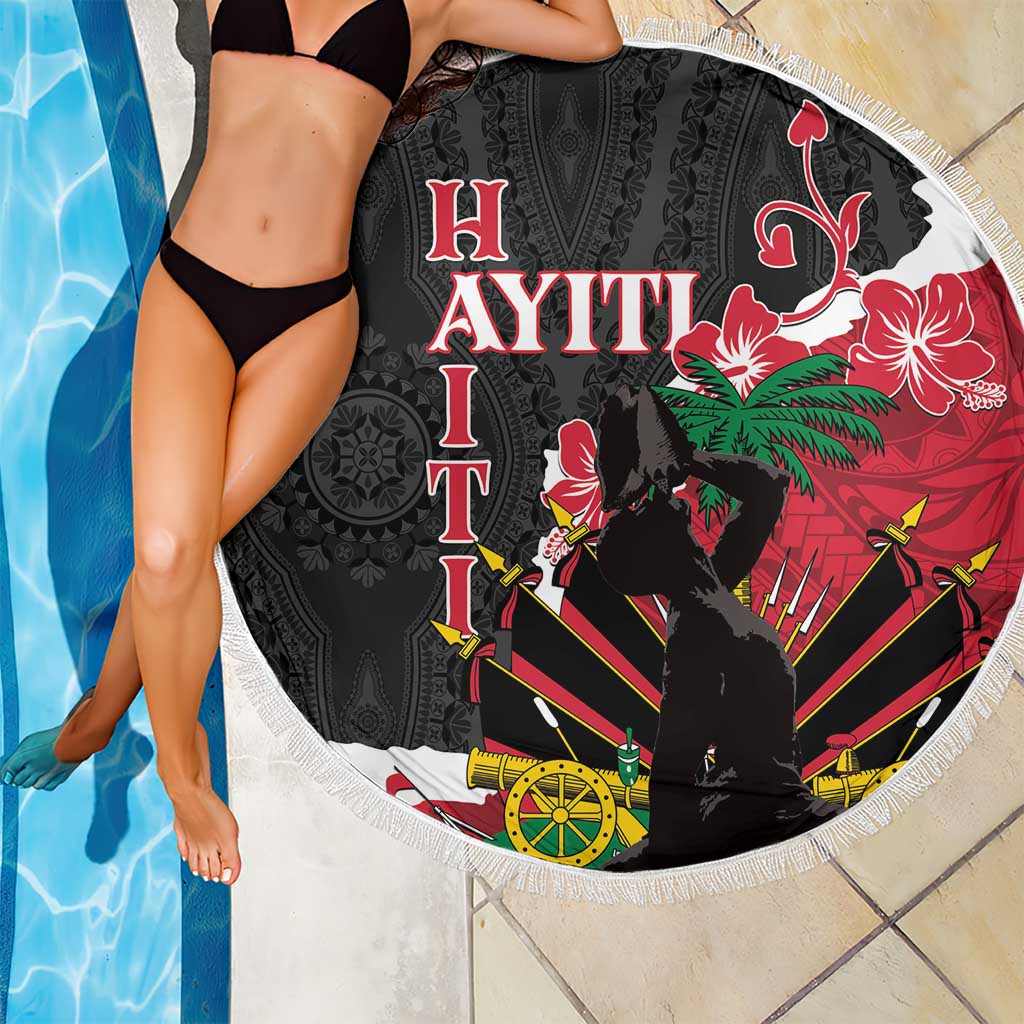 Ayiti Neg Marron Beach Blanket Dashiki Mix Polynesian Pattern - Wonder Print Shop