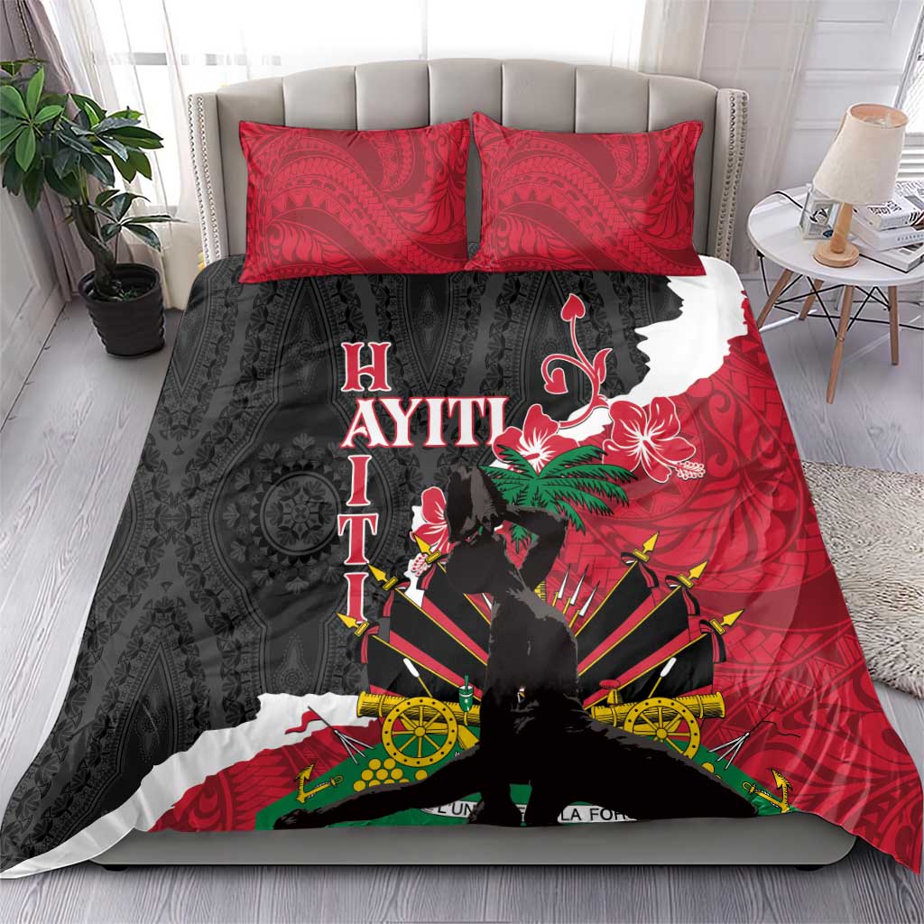 Ayiti Neg Marron Bedding Set Dashiki Mix Polynesian Pattern - Wonder Print Shop