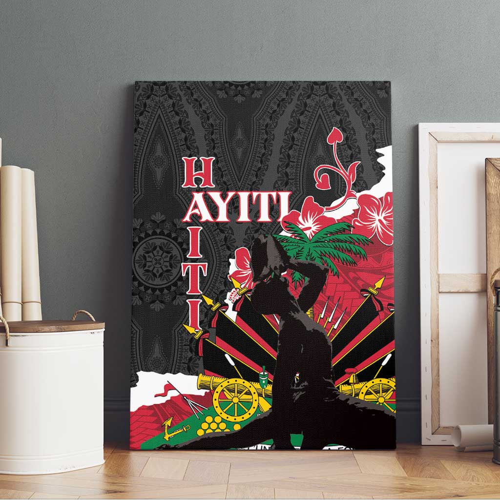 Ayiti Neg Marron Canvas Wall Art Dashiki Mix Polynesian Pattern - Wonder Print Shop