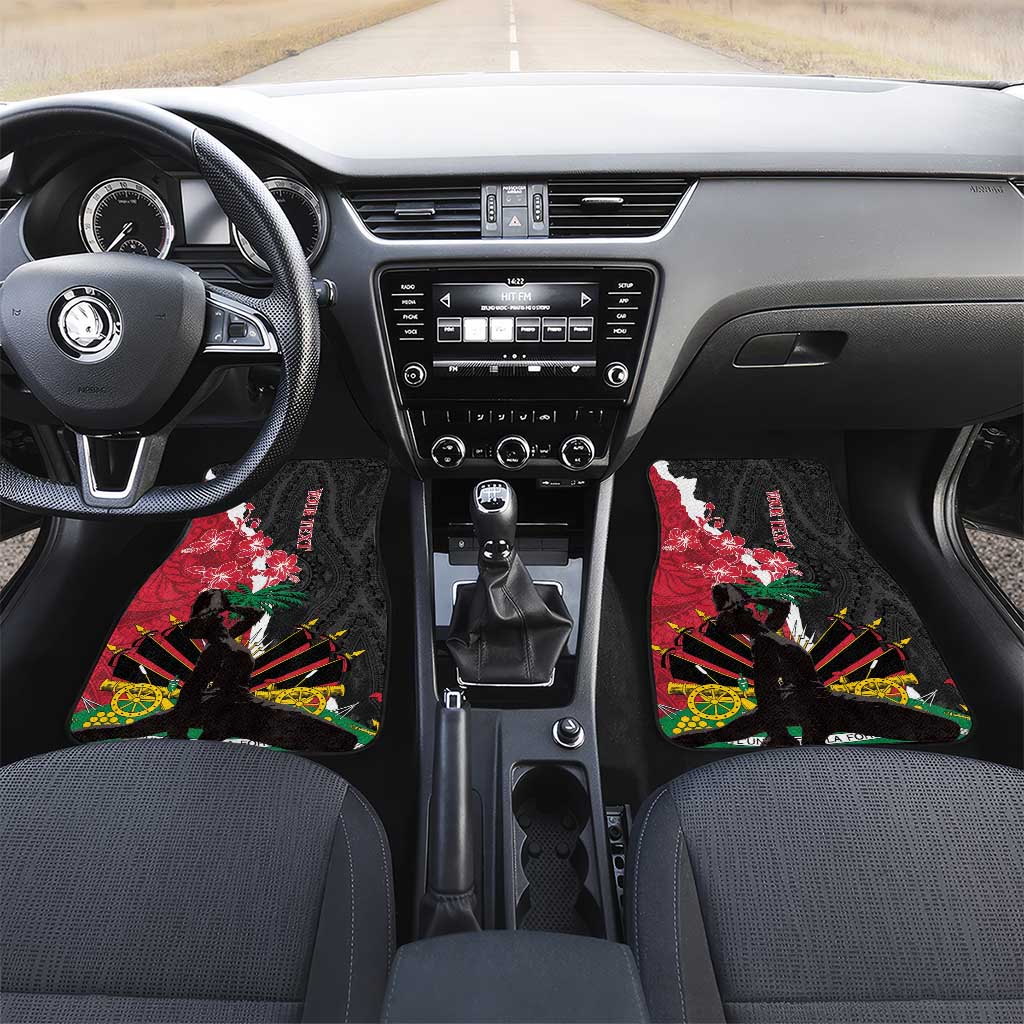 Ayiti Neg Marron Car Mats Dashiki Mix Polynesian Pattern - Wonder Print Shop