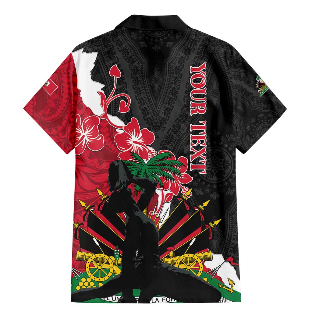 Personalised Ayiti Neg Marron Family Matching Mermaid Dress and Hawaiian Shirt Dashiki Mix Polynesian Pattern - Wonder Print Shop