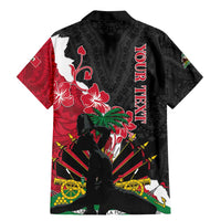 Personalised Ayiti Neg Marron Family Matching Mermaid Dress and Hawaiian Shirt Dashiki Mix Polynesian Pattern - Wonder Print Shop