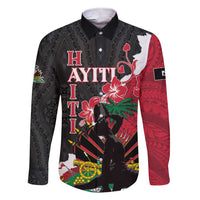 Personalised Ayiti Neg Marron Family Matching Short Sleeve Bodycon Dress and Hawaiian Shirt Dashiki Mix Polynesian Pattern - Wonder Print Shop