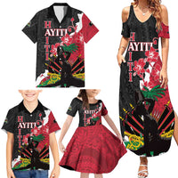 Personalised Ayiti Neg Marron Family Matching Summer Maxi Dress and Hawaiian Shirt Dashiki Mix Polynesian Pattern - Wonder Print Shop