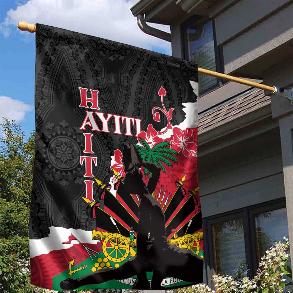 Ayiti Neg Marron Garden Flag Dashiki Mix Polynesian Pattern - Wonder Print Shop