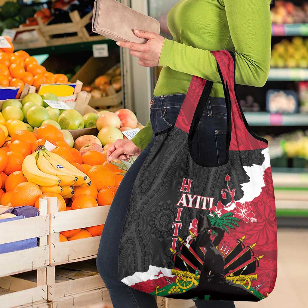 Ayiti Neg Marron Grocery Bag Dashiki Mix Polynesian Pattern