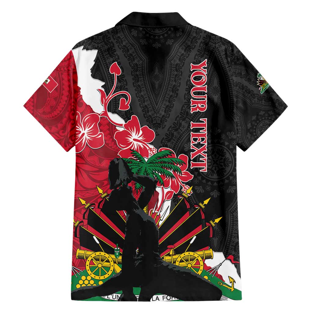 Personalised Ayiti Neg Marron Hawaiian Shirt Dashiki Mix Polynesian Pattern - Wonder Print Shop