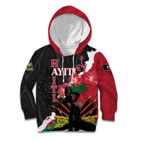 Personalised Ayiti Neg Marron Kid Hoodie Dashiki Mix Polynesian Pattern - Wonder Print Shop