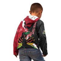 Personalised Ayiti Neg Marron Kid Hoodie Dashiki Mix Polynesian Pattern - Wonder Print Shop