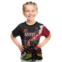 Personalised Ayiti Neg Marron Kid T Shirt Dashiki Mix Polynesian Pattern - Wonder Print Shop