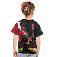 Personalised Ayiti Neg Marron Kid T Shirt Dashiki Mix Polynesian Pattern - Wonder Print Shop