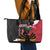 Ayiti Neg Marron Leather Tote Bag Dashiki Mix Polynesian Pattern - Wonder Print Shop