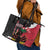 Ayiti Neg Marron Leather Tote Bag Dashiki Mix Polynesian Pattern - Wonder Print Shop