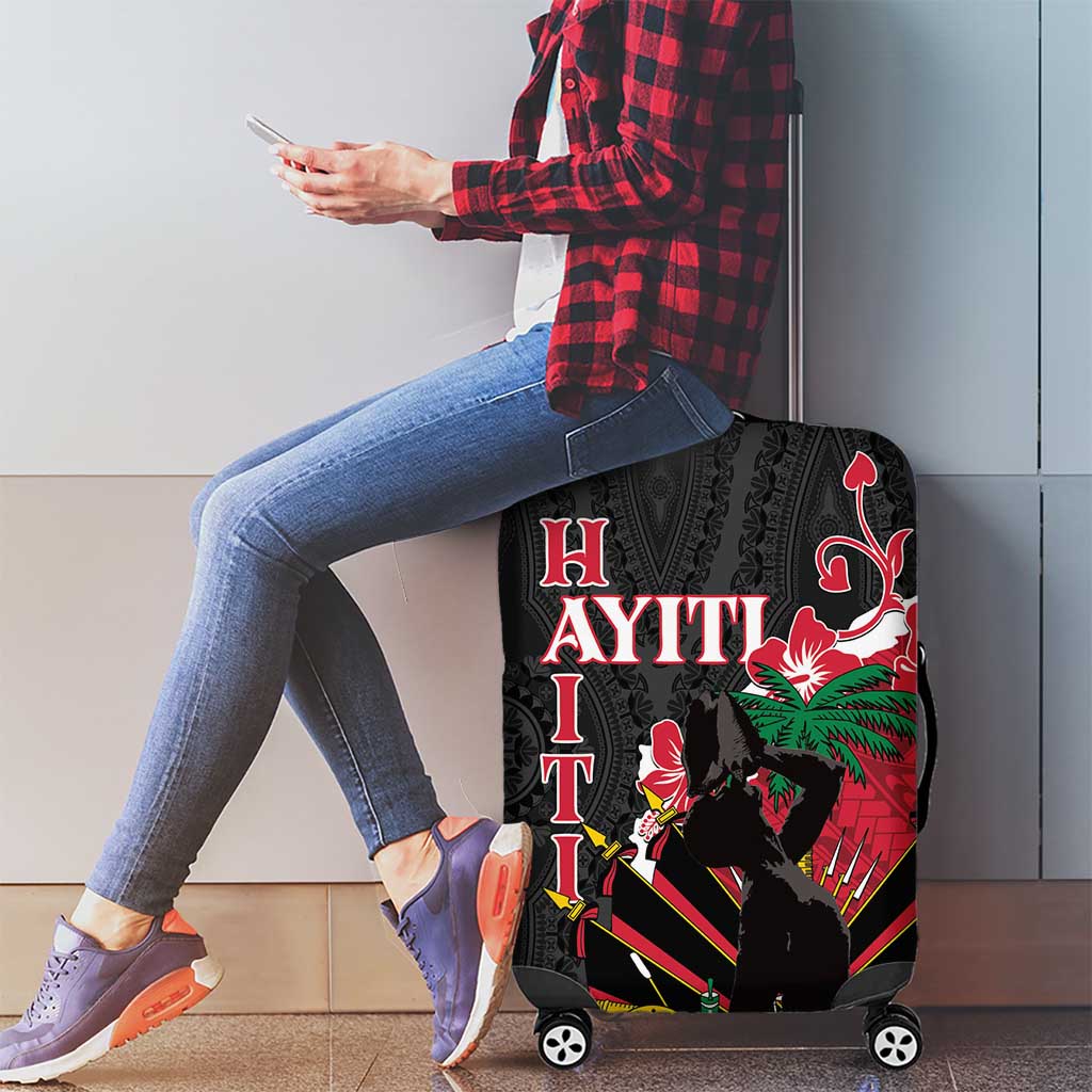 Ayiti Neg Marron Luggage Cover Dashiki Mix Polynesian Pattern - Wonder Print Shop