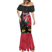 Personalised Ayiti Neg Marron Mermaid Dress Dashiki Mix Polynesian Pattern - Wonder Print Shop