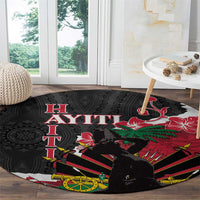 Ayiti Neg Marron Round Carpet Dashiki Mix Polynesian Pattern