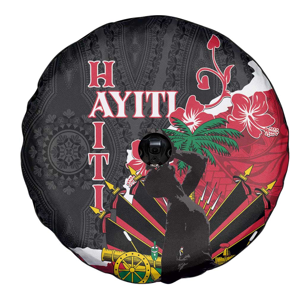 Ayiti Neg Marron Spare Tire Cover Dashiki Mix Polynesian Pattern - Wonder Print Shop