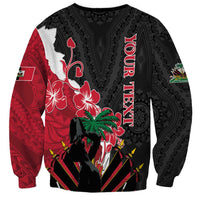 Personalised Ayiti Neg Marron Sweatshirt Dashiki Mix Polynesian Pattern - Wonder Print Shop