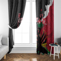 Ayiti Neg Marron Window Curtain Dashiki Mix Polynesian Pattern - Wonder Print Shop